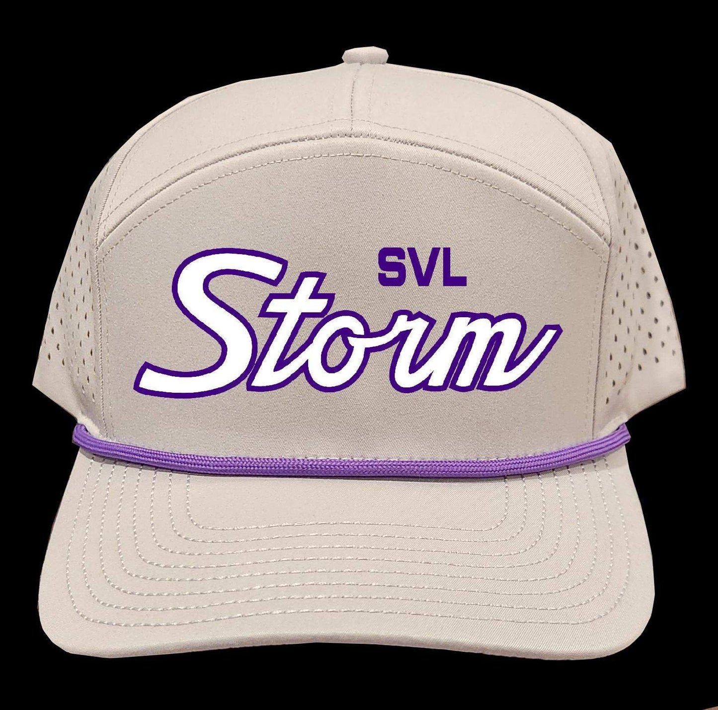 Puff Embroidered Gray Storm Hat