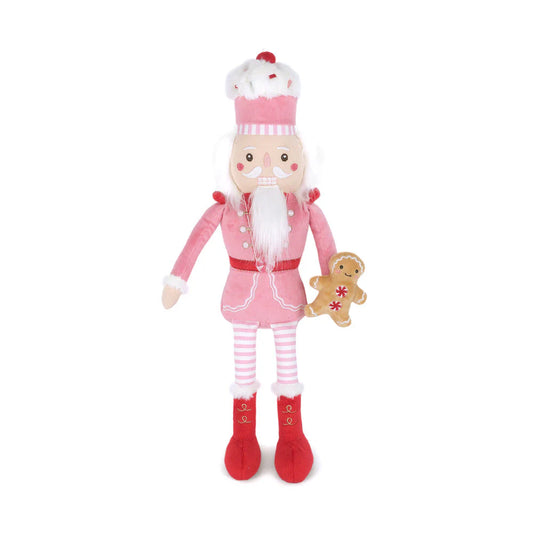 Mon Ami Pink Gingerbread Nutcracker plush