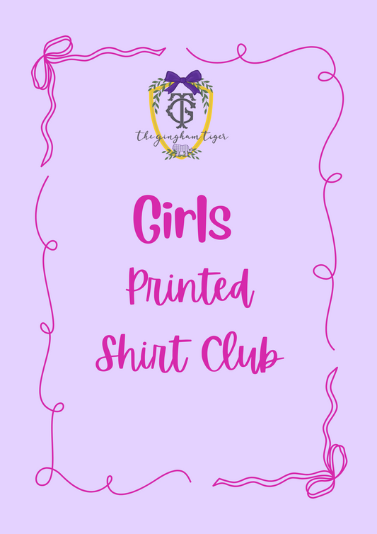 Girls Printed Shirt Club