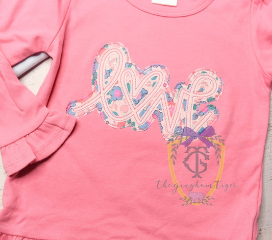 Layered Love Applique Tee