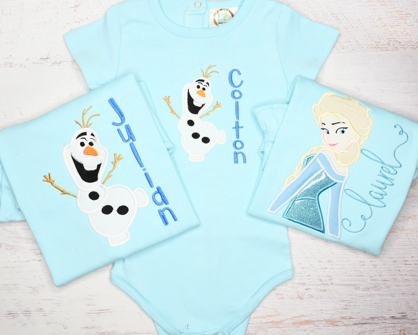 Cold Characters Applique Shirt -boys and girls