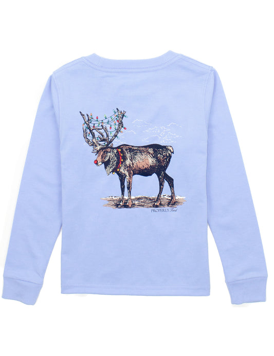Boys Reindeer Tee - Long Sleeves