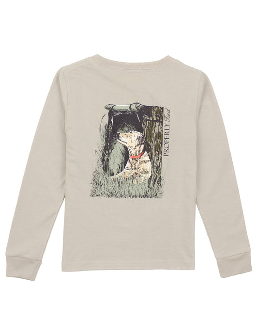 Boys Mossy Oak Lab Tee - Long Sleeves