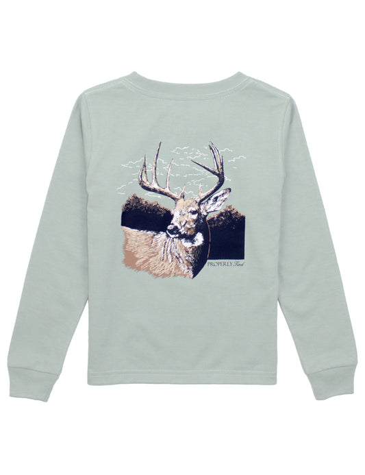 Properly Tied Boys Buck Long Sleeves Tee