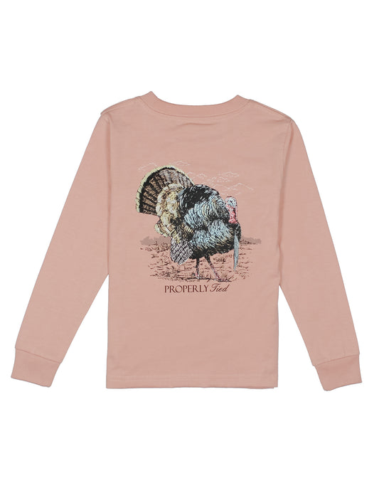 Properly Tied Boys Gobbler Long Sleeves - Peach