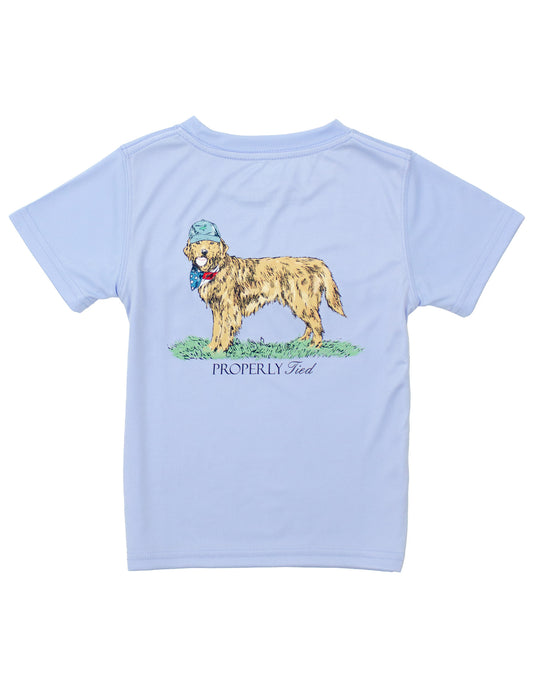 Properly Tied Boys Performance Tee American Pup