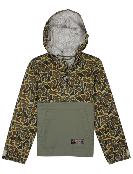 Properly Tied Boys Ridge Anorak Vintage Camo