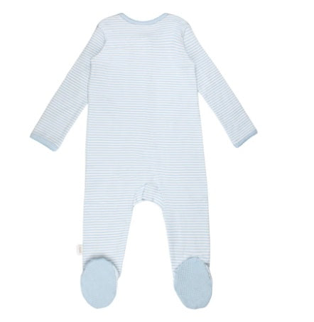Paty Striped Zipper Footie Sleeper