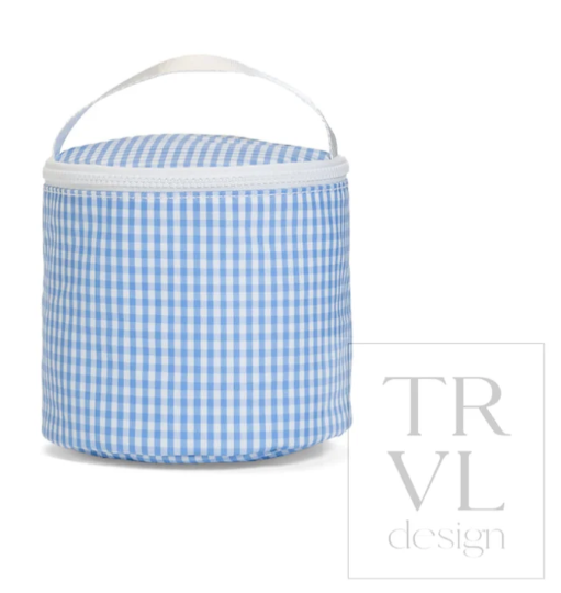 TRVL Snack Tote - Gingham Sky