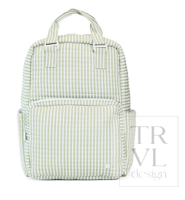 Quilted All You Need Bag - Pimlico Stripe Sage