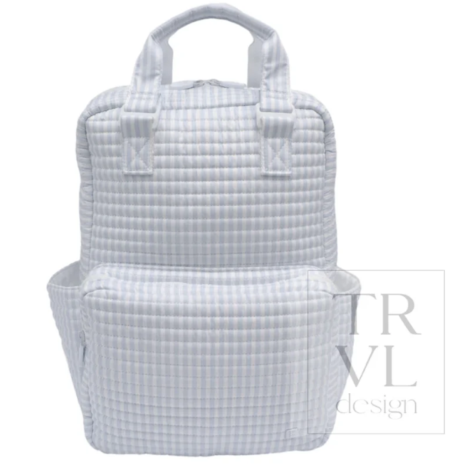 Quilted All You Need Bag - Pimlico Stripe Light Blue