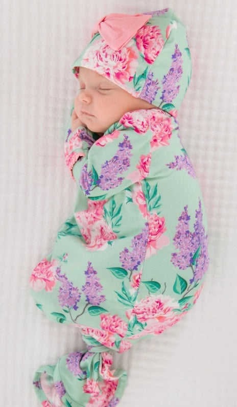 Bamboo Sage Garden Gown and Hat