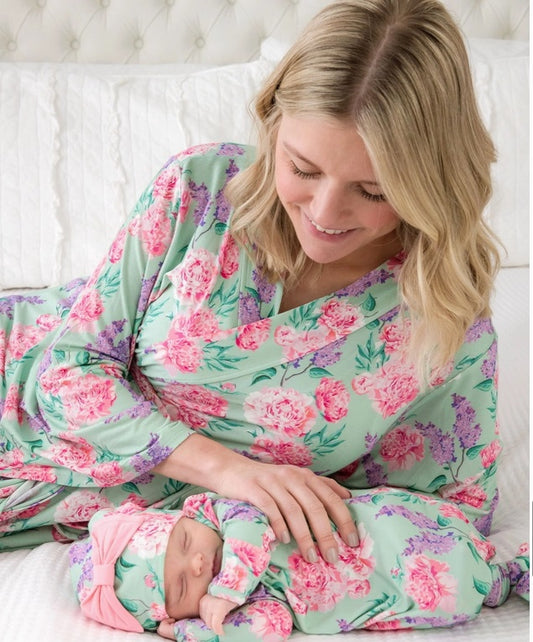 Women's Bamboo Sage Garden Robe