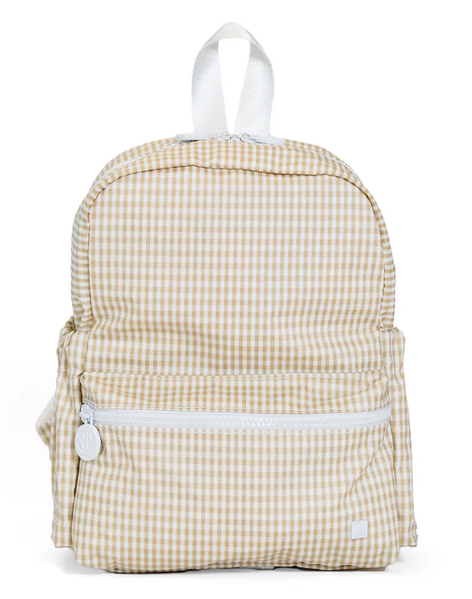 Trvl Mini  Backpacker - Gingham Khaki