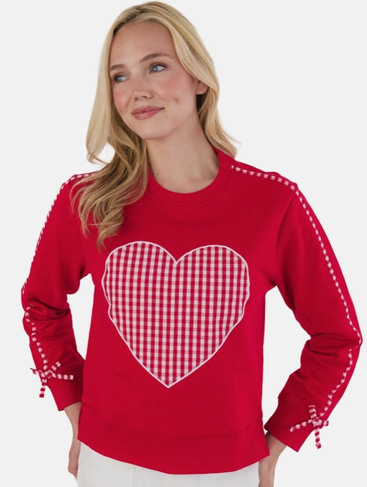Gingham Heart Sweatshirt