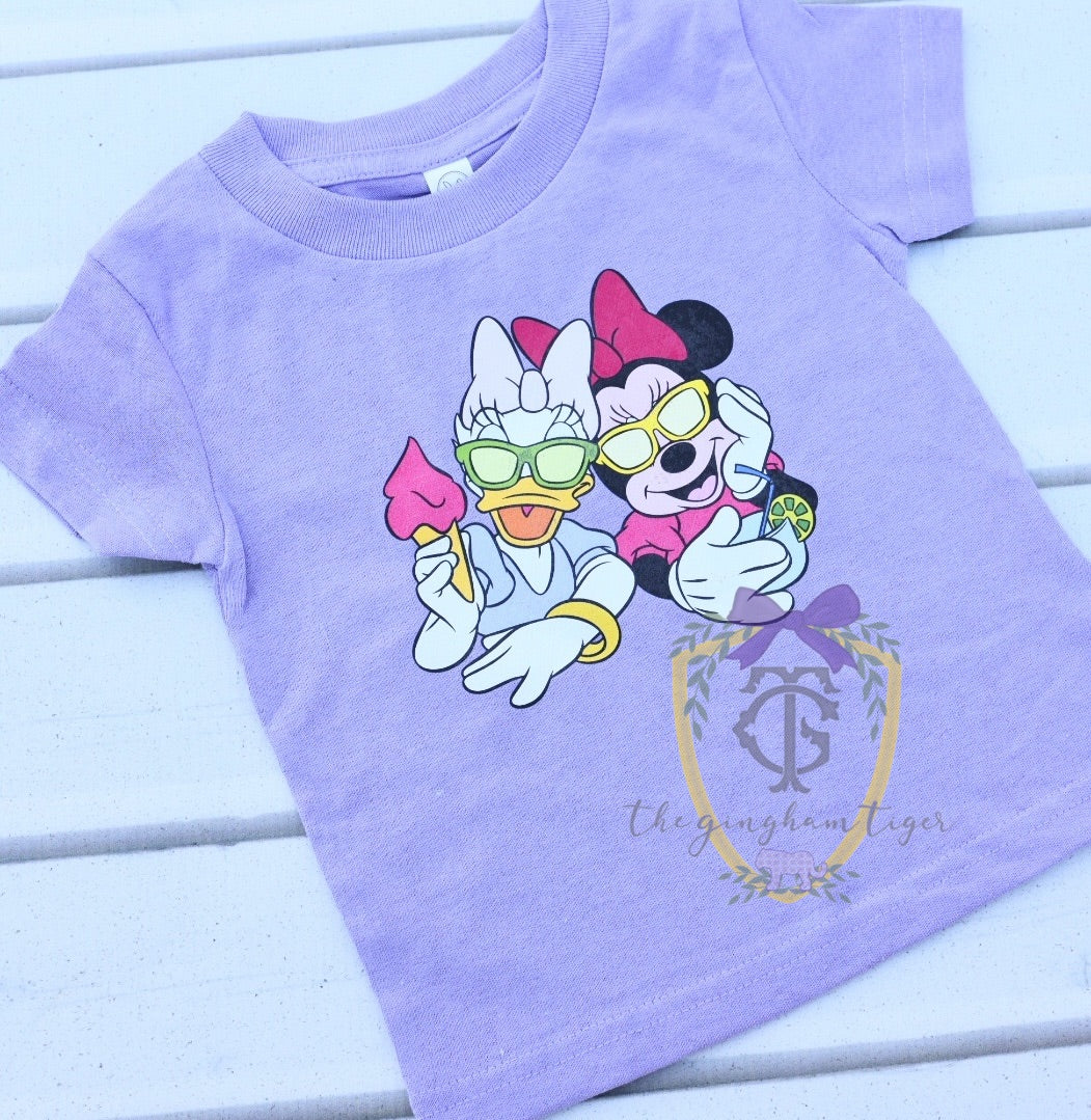 Girl Mouse and Duck Tee