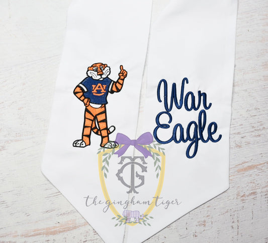 Orange Tiger Team Wreath Sash