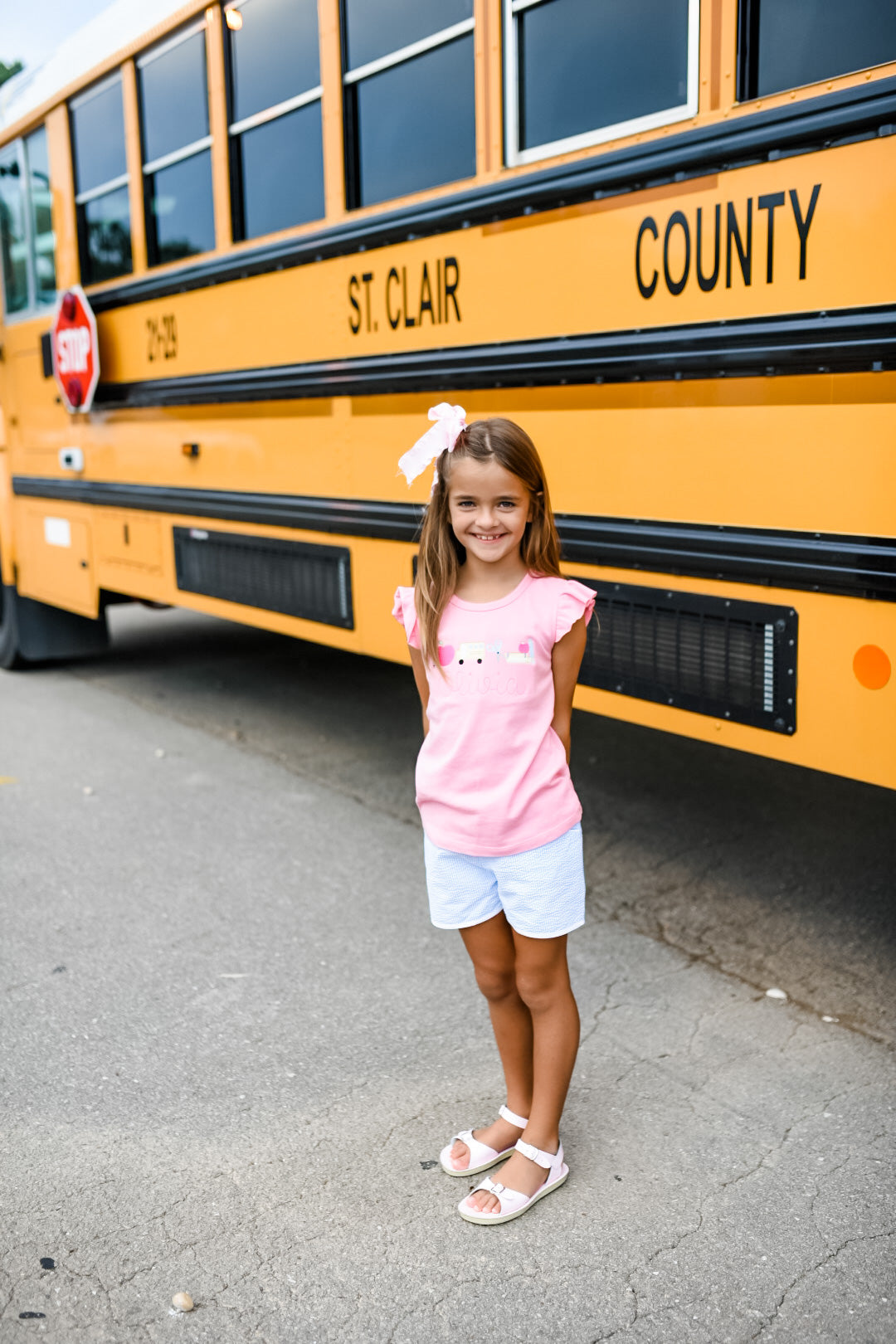 Girls School Minis Embroidery Tee