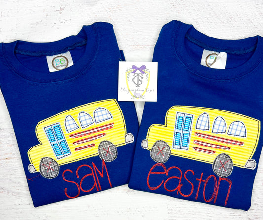 School Bus Applique Tee