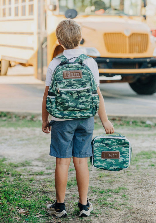 Camo Backpack and Lunchbox Set