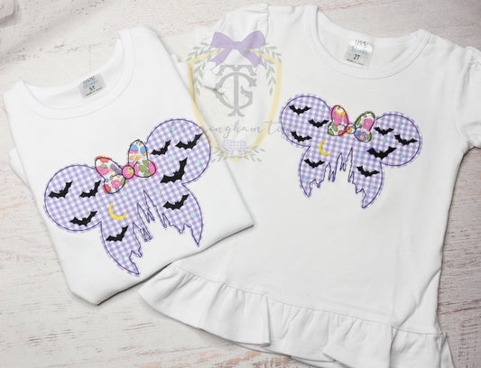 Halloween Miss Mouse Applique Shirt