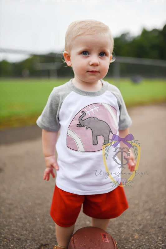 Football + Mascot Applique Tee