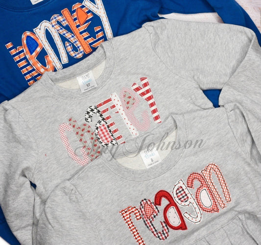 Team Colors Applique Sweatshirt