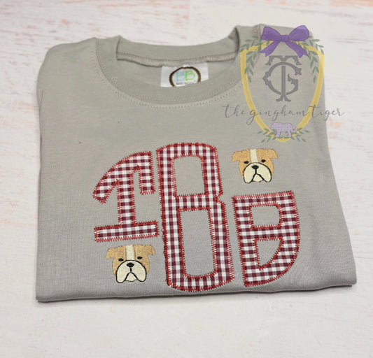 Bulldogs Monogram Tee