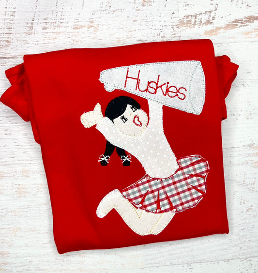 Vintage Cheerleader Applique Tee