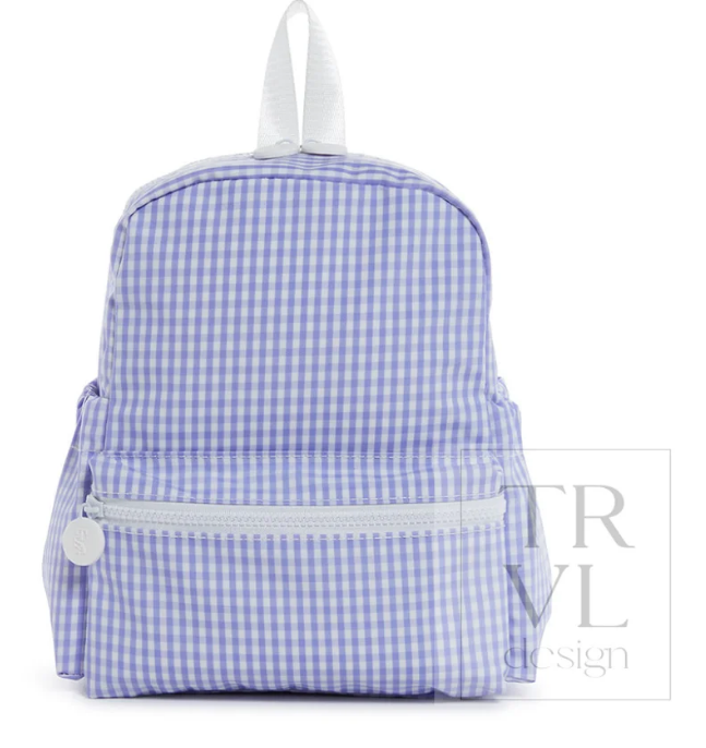Trvl Mini  Backpacker - Lilac Gingham