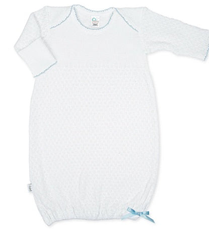 Paty Knit Gown - Blue (no bow)