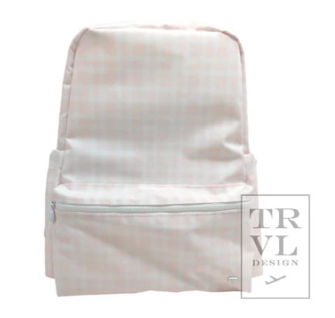 Pimlico Plaid Pink Backpack TRVL