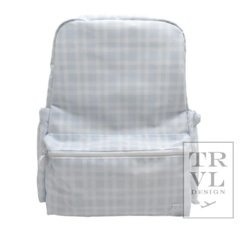 Pimlico Plaid Blue Backpack TRVL