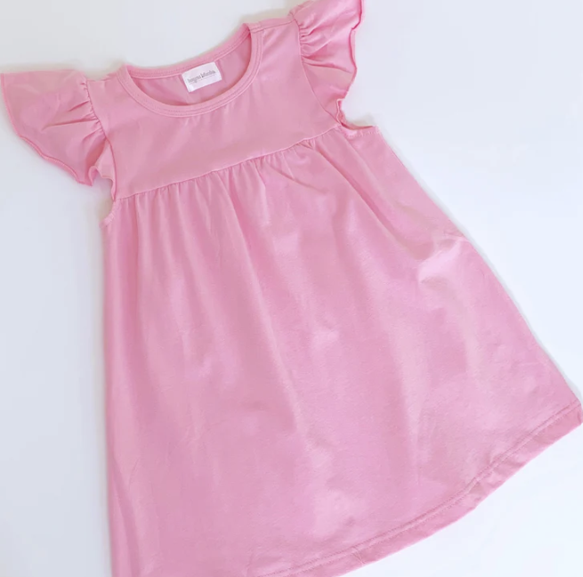 School Bunting on Flutter Sleeve Dress