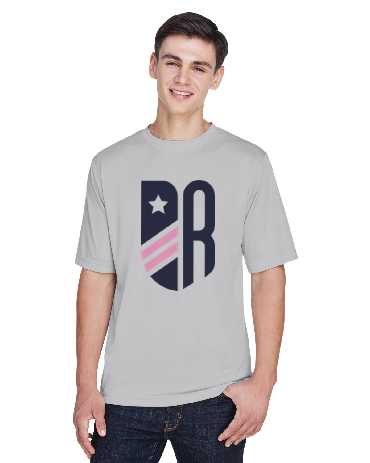 Light Gray Revolution Soccer Club Performance Tee