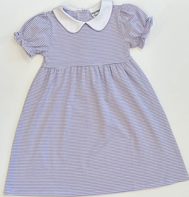 Crayon Frame Embroidery on Collared Dress