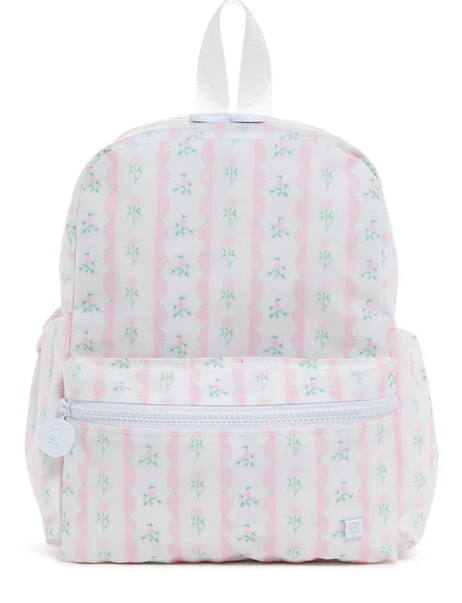 Trvl Mini  Backpacker - Ribbon FLoral Pink
