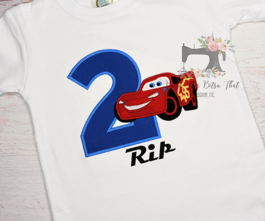 Lightning Car Birthday Shirt