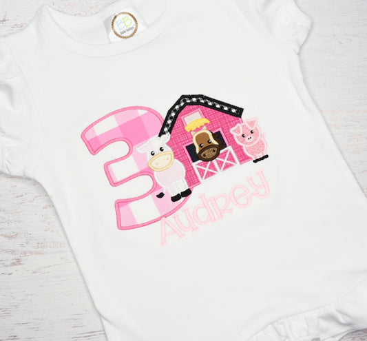 Farm Girl Birthday Shirt