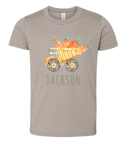 Boys Dump Truck Easter print tee