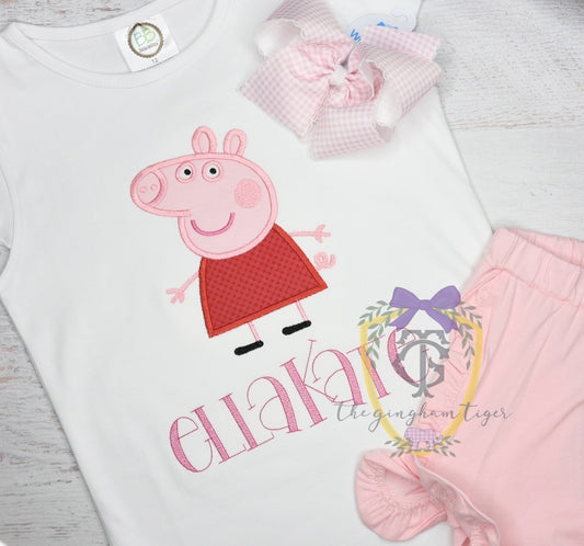 Sister Pig applique shirt