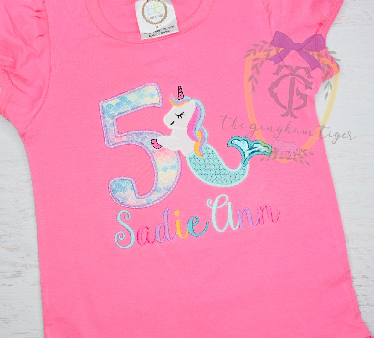 Unicorn Mermaid Birthday Shirt