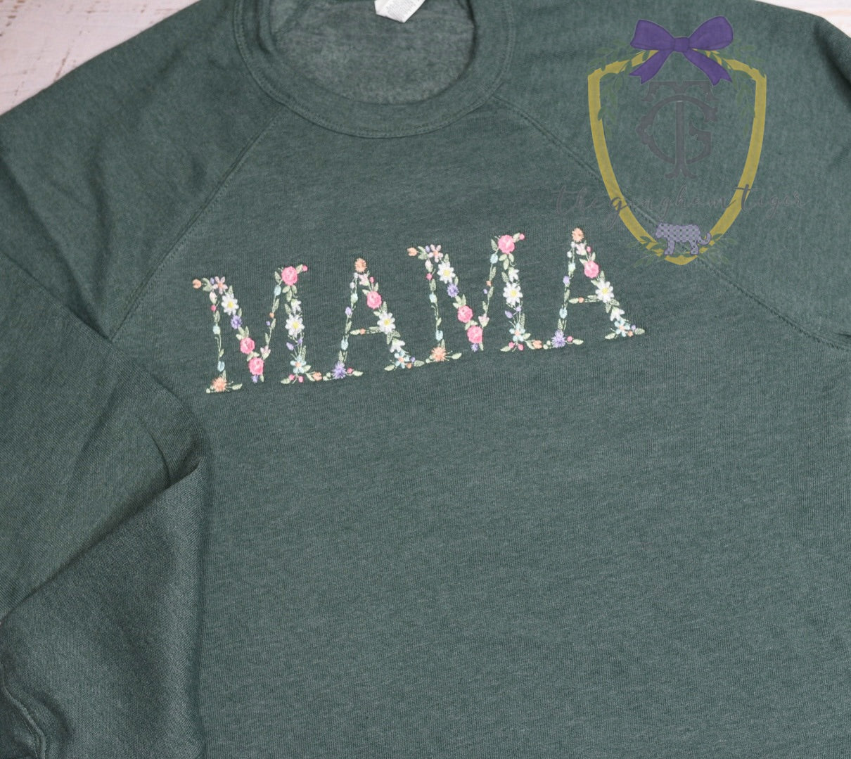 Floral Mama/Name Sweatshirt