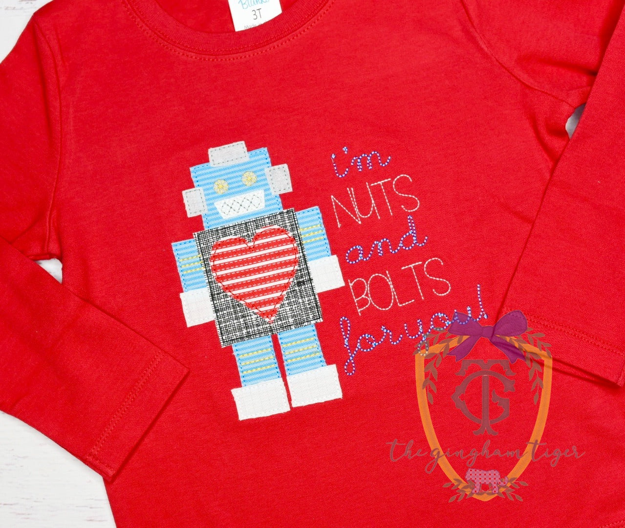 I'm Nuts and Bolts For You Applique Tee