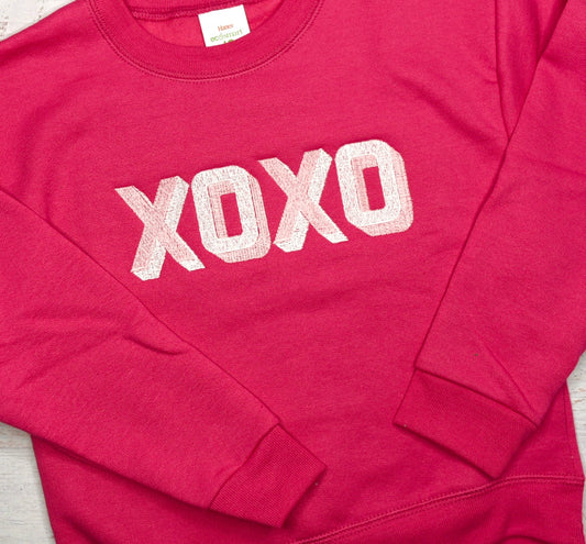 Xoxo embroidered sweatshirt